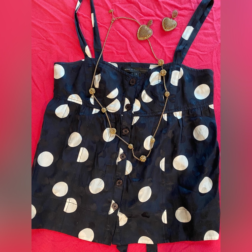 Marc by Marc Jacobs polka dot tank